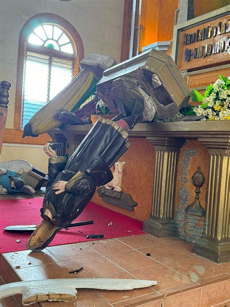 binalbagan scandal|Negros Occidental church desecrated; 6 religious images destroyed.
